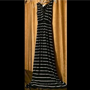 Club Soda striped maxi dress